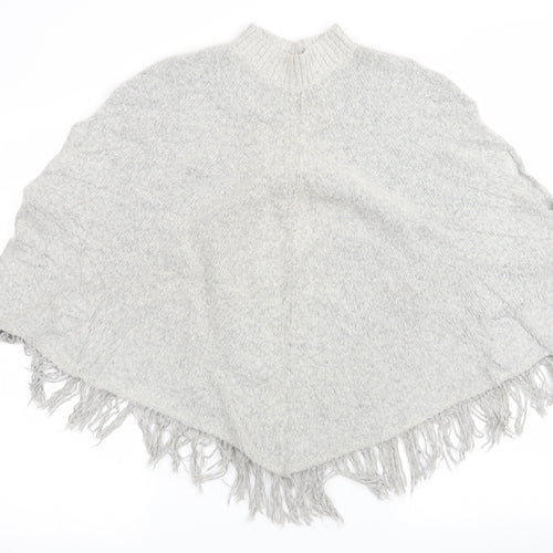 Young Dimension Girls Grey   Overcoat Poncho Size 12-13 Years