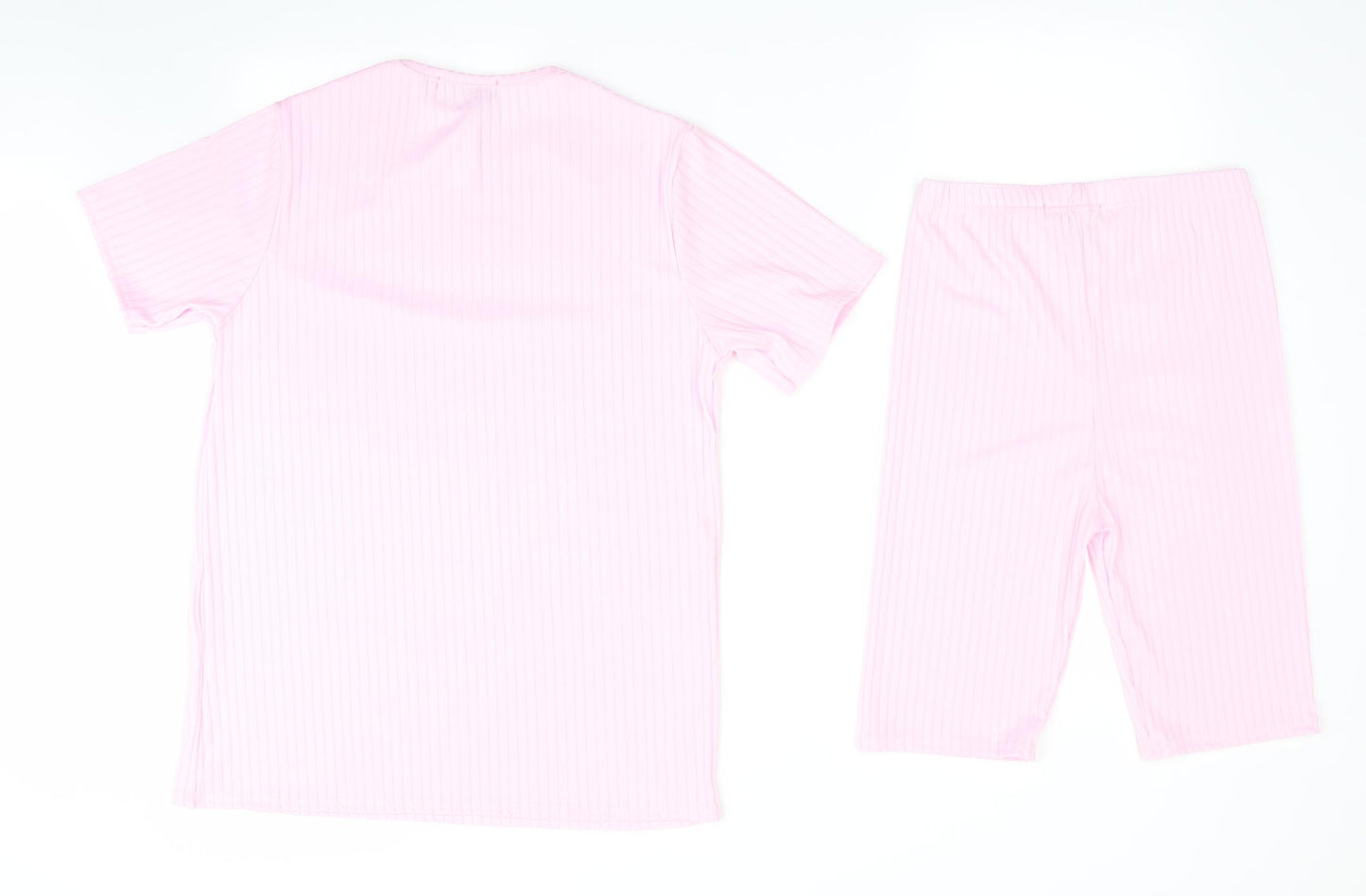 Bu Bu Womens Pink Striped   Pyjama Set Size S