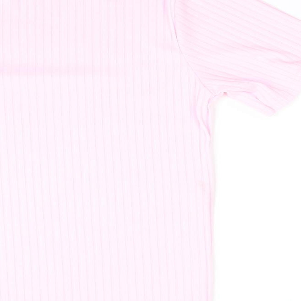 Bu Bu Womens Pink Striped   Pyjama Set Size S