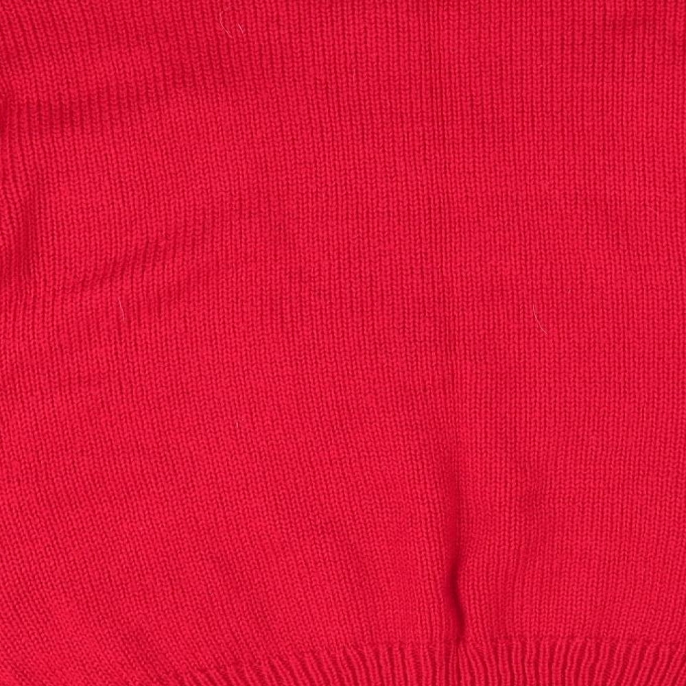 South Womens Red Animal Print  Pullover Jumper Size 22  - Christmas Sheep
