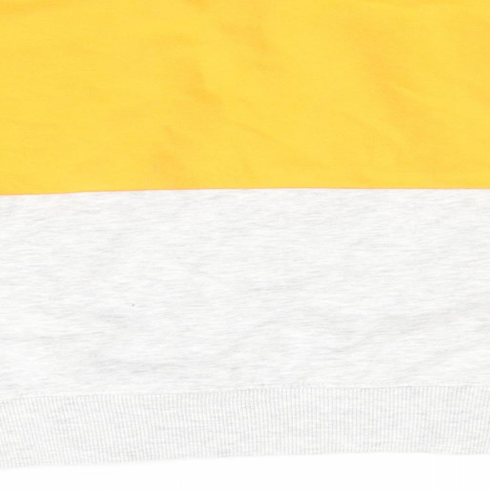 H&M Boys Yellow Colourblock  Pullover Sweatshirt Size 11-12 Years  - Grey and Yellow