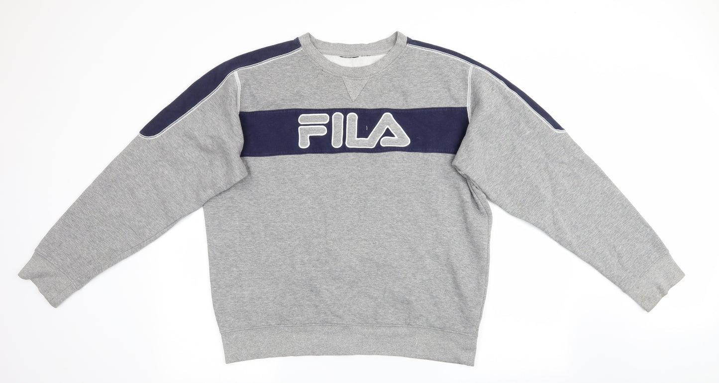 FILA Mens Grey   Pullover Sweatshirt Size L  - FILA