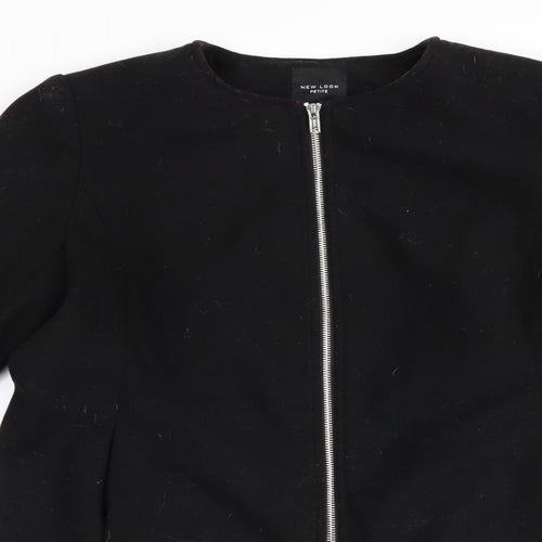 New Look Womens Black   Overcoat Coat Size 10  - Flared cuffs