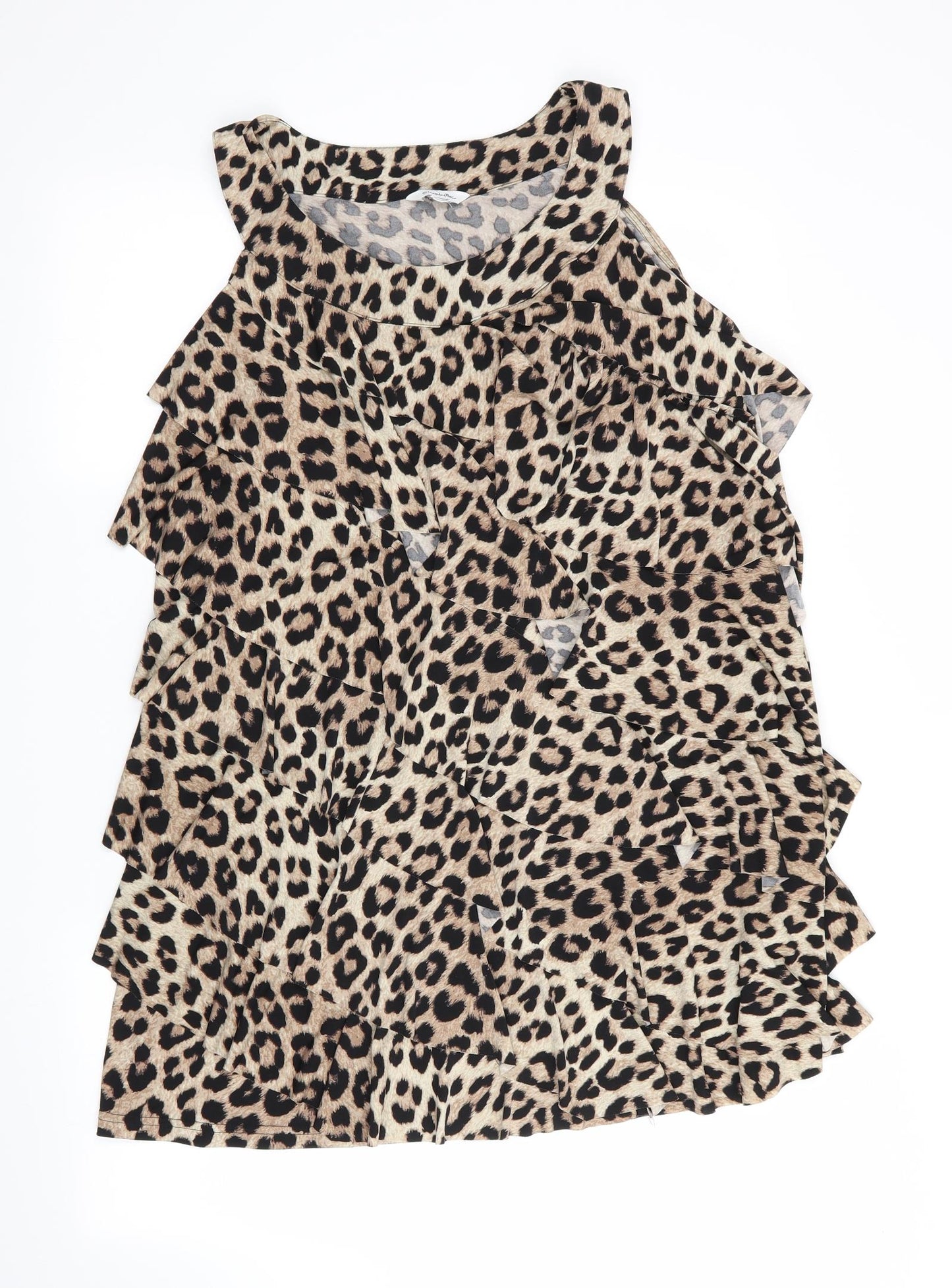 Simply B Womens Brown Animal Print  Bodycon  Size 20