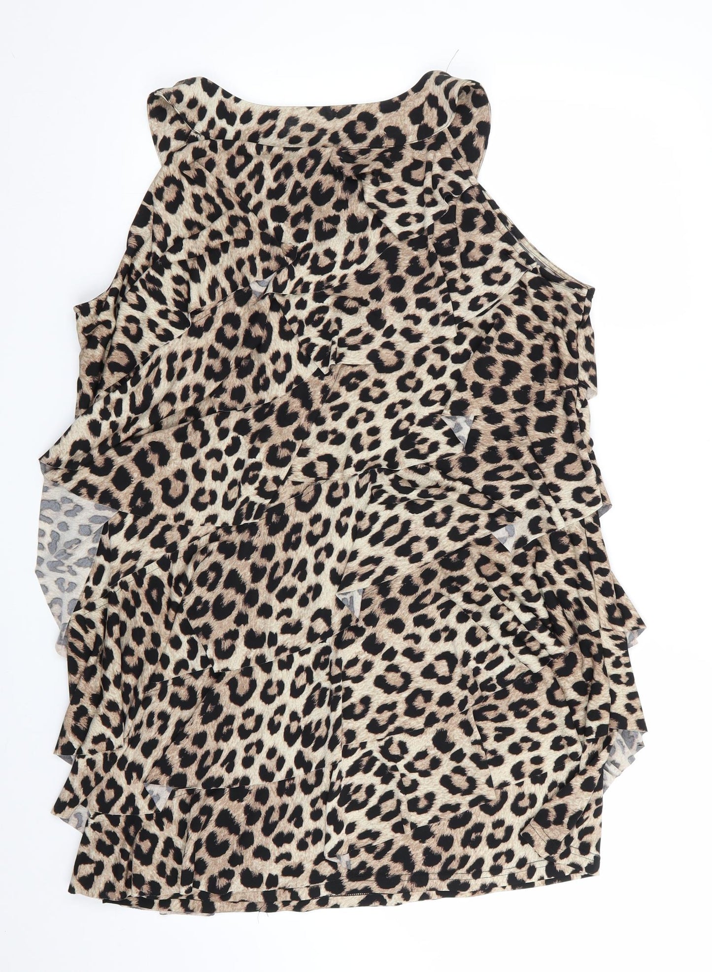 Simply B Womens Brown Animal Print  Bodycon  Size 20