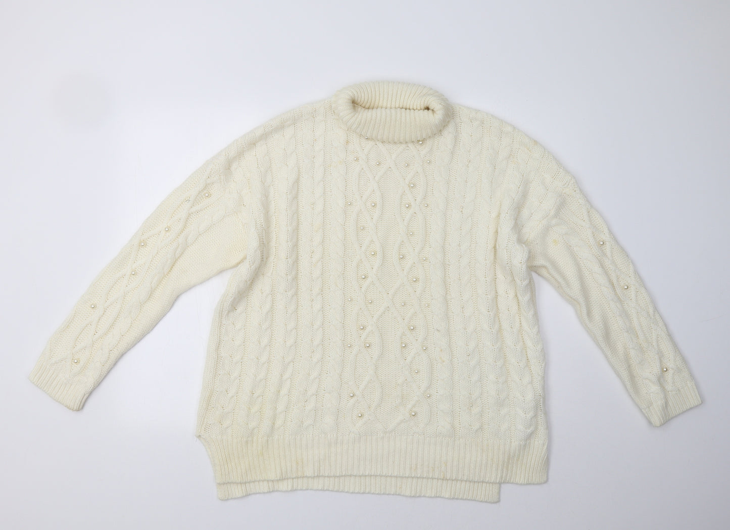 F&F Womens Ivory   Pullover Jumper Size 14