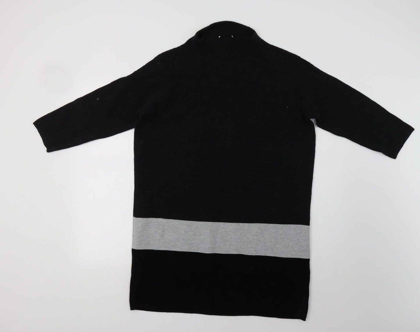 Phase Eight Womens Black Striped  Jumper Dress  Size L