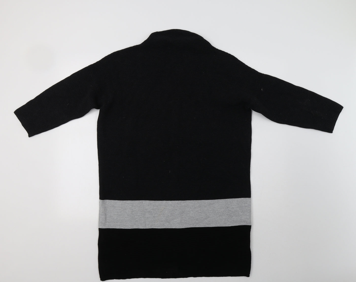 Phase Eight Womens Black Striped  Jumper Dress  Size L