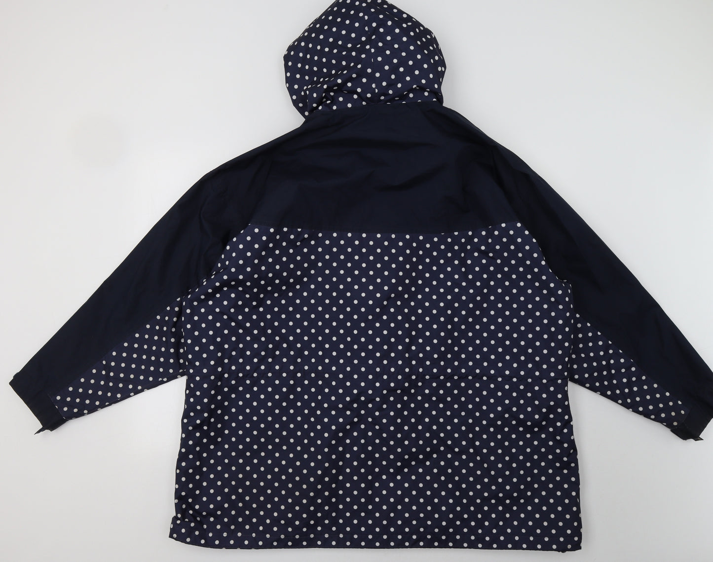 Snowdonia Womens Blue Polka Dot  Rain Coat Coat Size 26