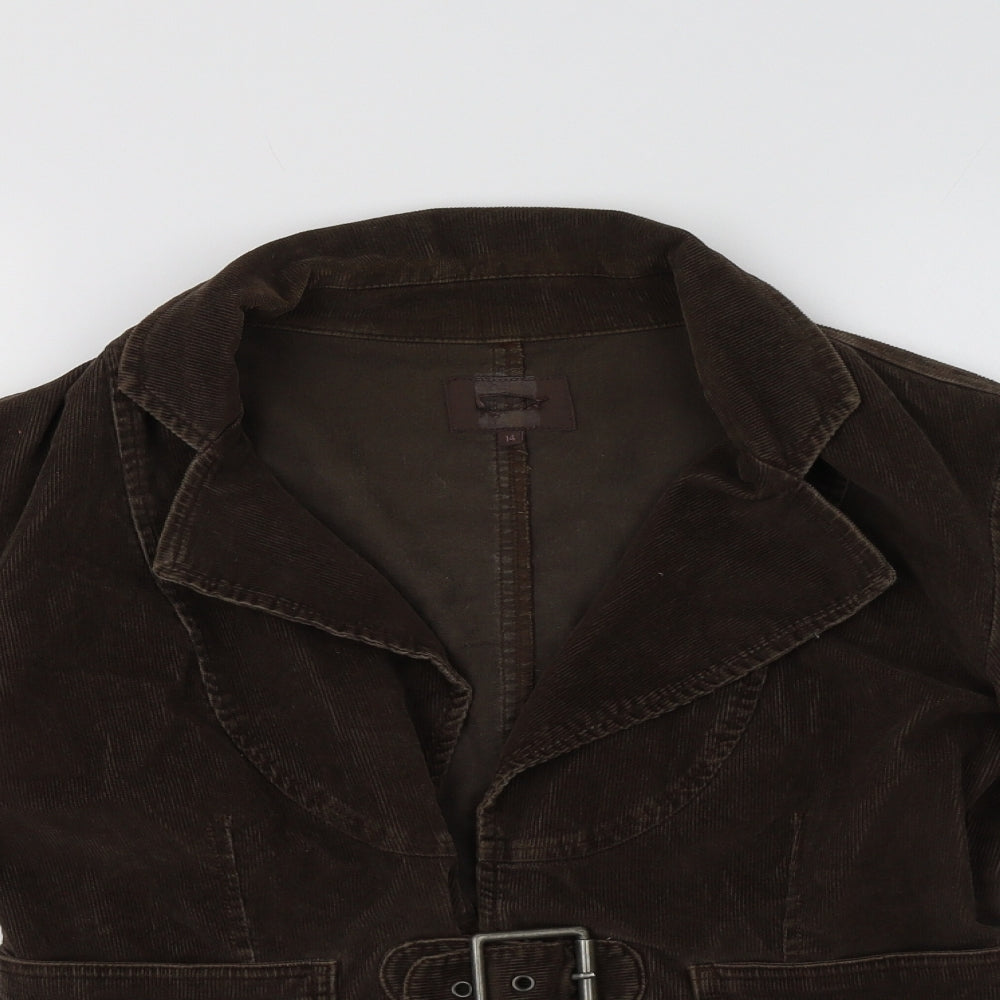 Preworn Womens Brown  Corduroy Jacket  Size 14