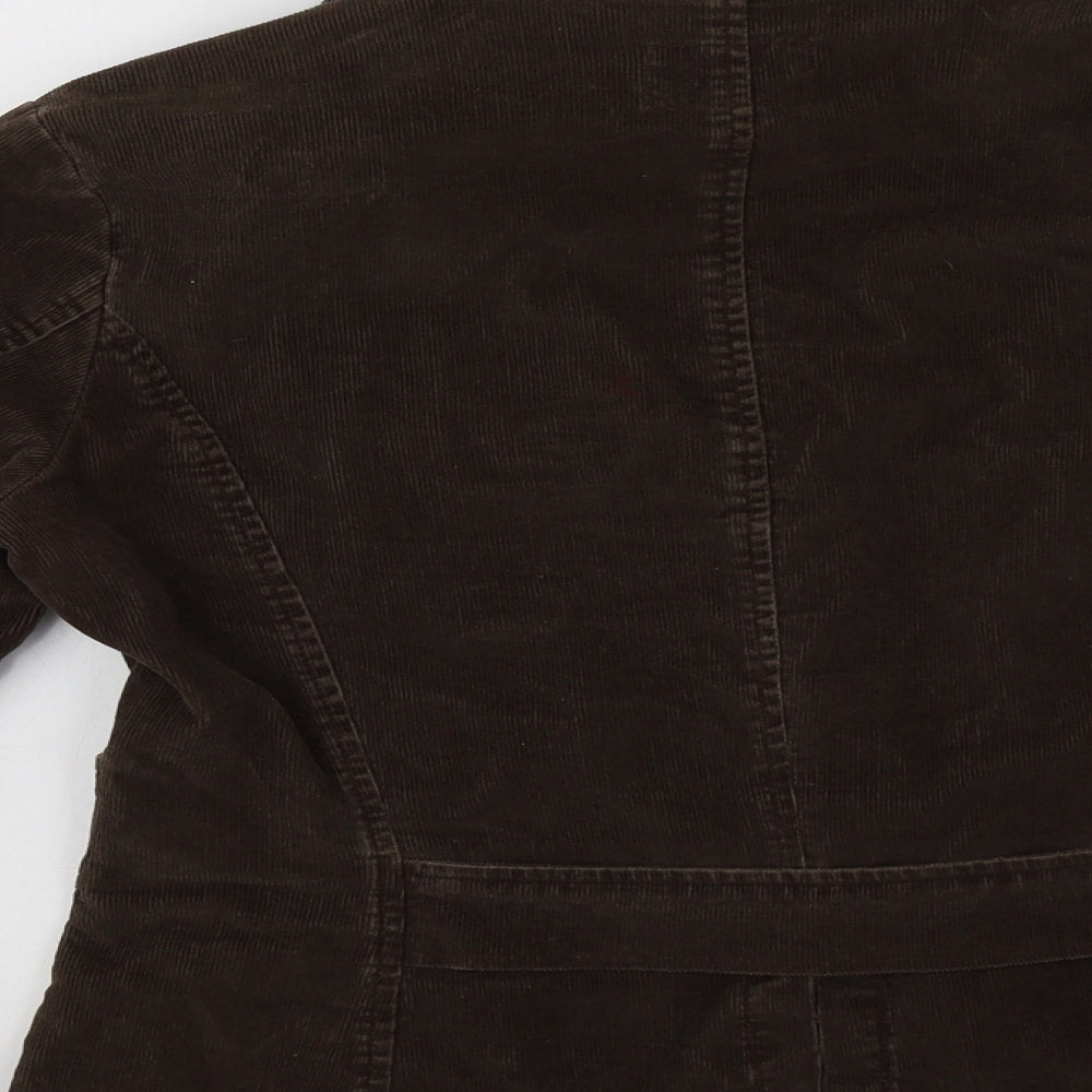 Preworn Womens Brown  Corduroy Jacket  Size 14