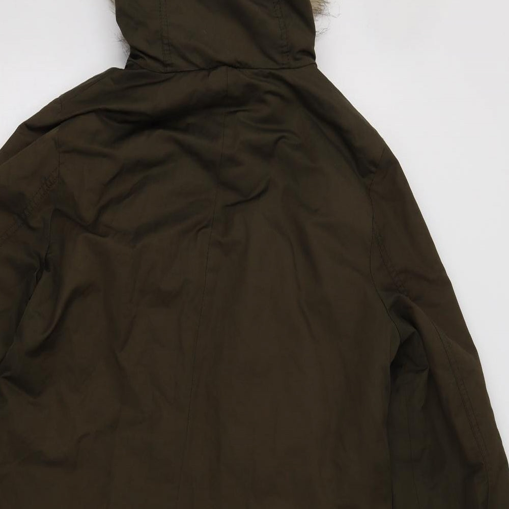 F&F Womens Green   Parka Jacket Size 12