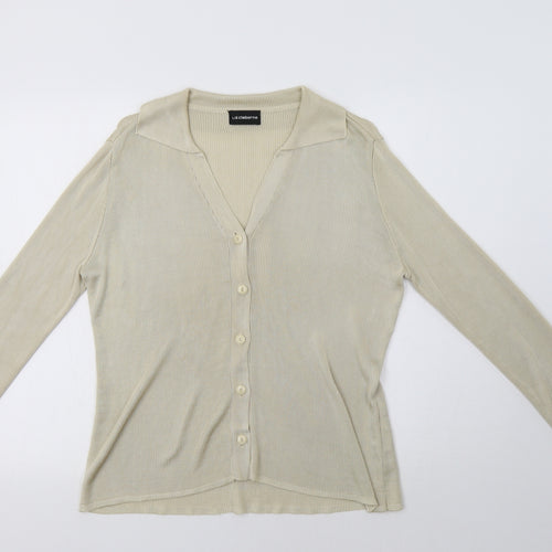 Liz Claiborne` Womens Beige   Cardigan Jumper Size M