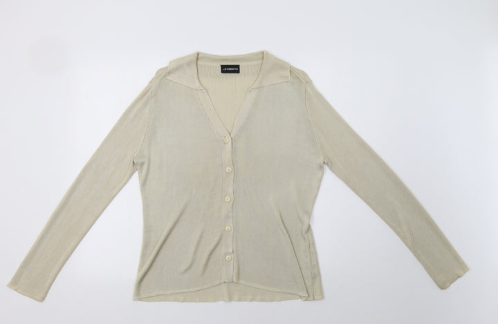 Liz Claiborne` Womens Beige   Cardigan Jumper Size M