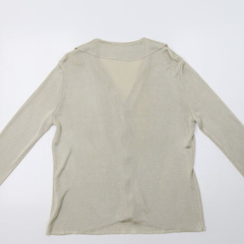 Liz Claiborne` Womens Beige   Cardigan Jumper Size M