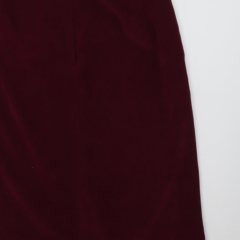 Topshop Womens Purple   Straight & Pencil Skirt Size 12