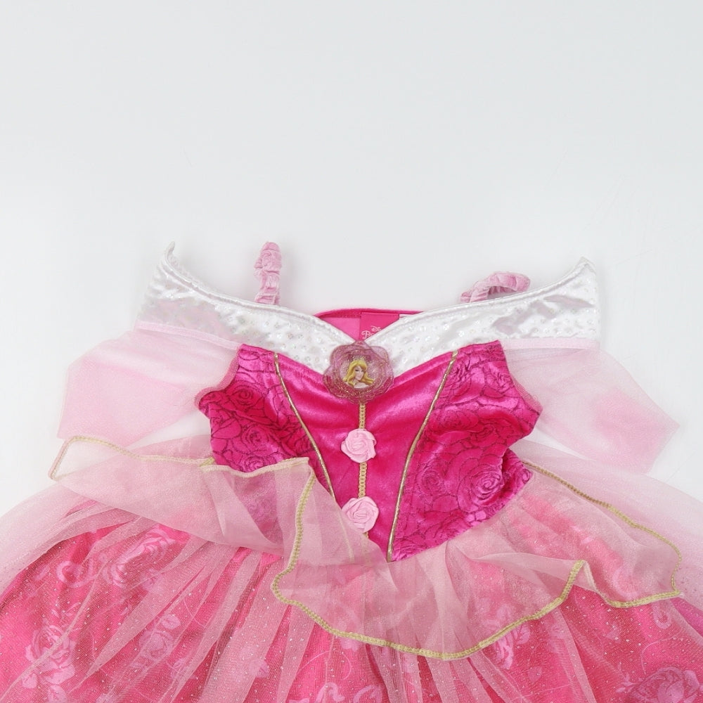 Disney Princess Girls Pink   Ball Gown  Size 3-4 Years