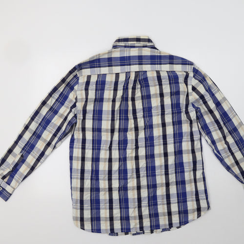 Matalan Mens Blue Check   Button-Up Size M