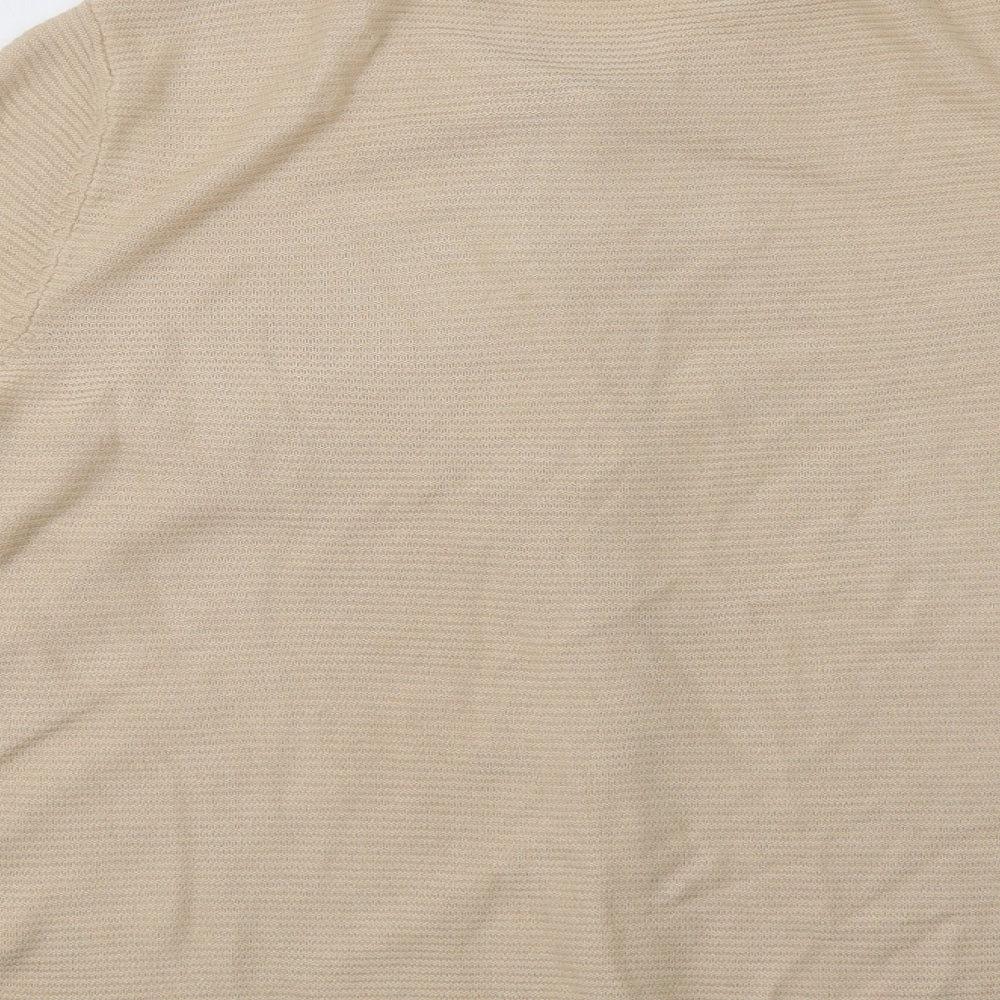 M&S Womens Beige   Cardigan Jumper Size 12