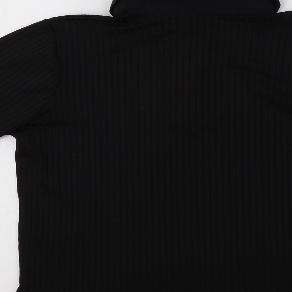 Platform Womens Black   Basic Blouse Size 12