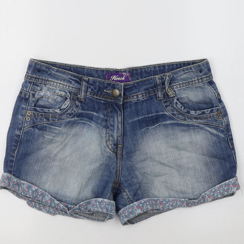 HOOCH Womens Blue   Hot Pants Shorts Size S