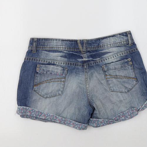 HOOCH Womens Blue   Hot Pants Shorts Size S