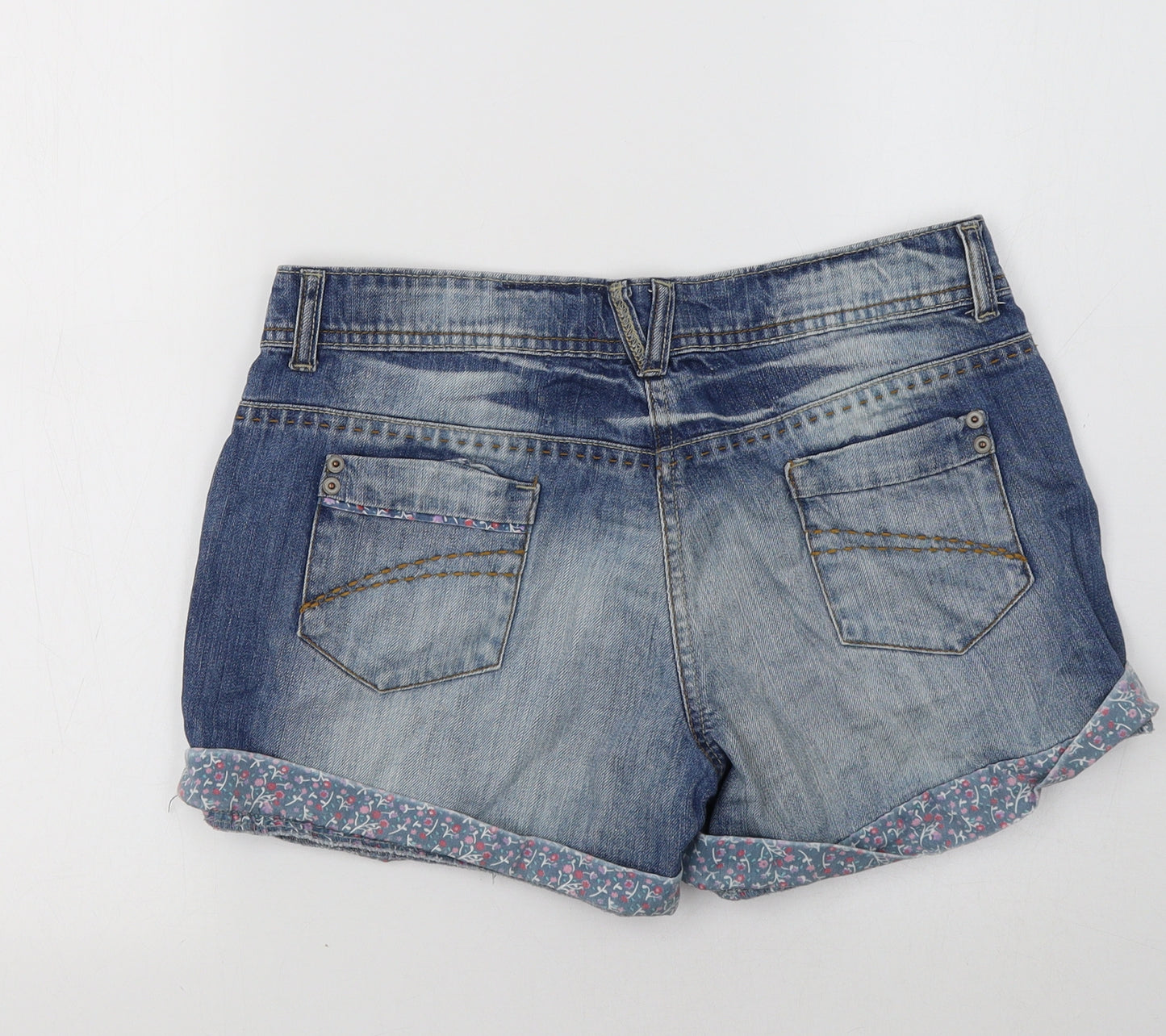 HOOCH Womens Blue   Hot Pants Shorts Size S