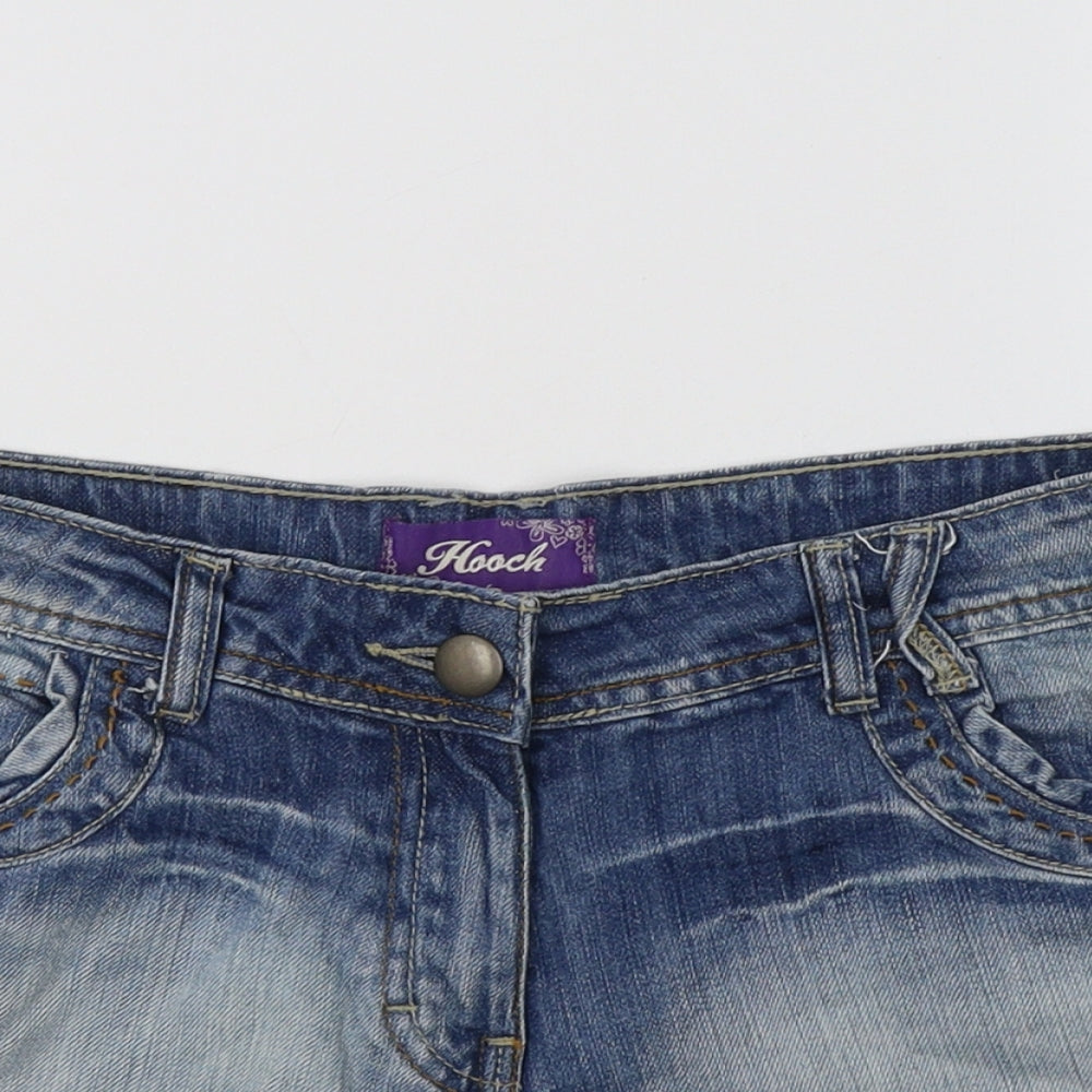 HOOCH Womens Blue   Hot Pants Shorts Size S