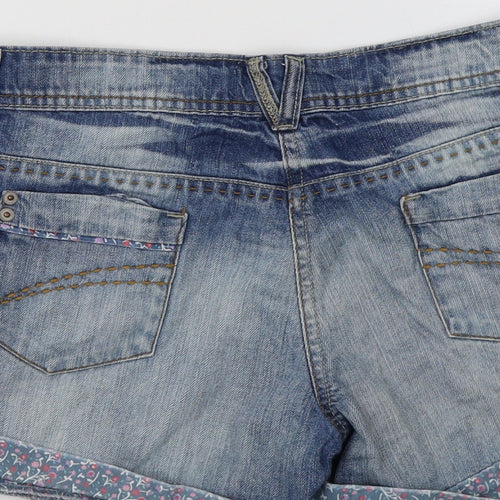 HOOCH Womens Blue   Hot Pants Shorts Size S