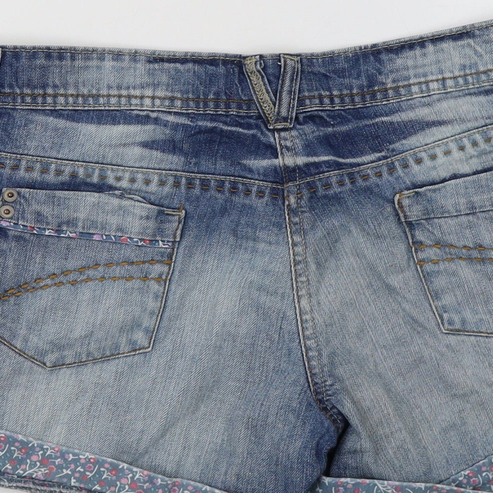 HOOCH Womens Blue   Hot Pants Shorts Size S