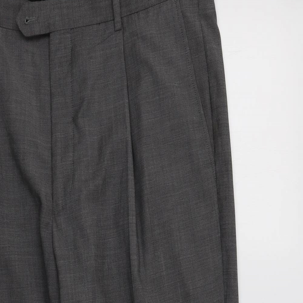 M&S Mens Grey   Dress Pants Trousers Size 40 L29 in