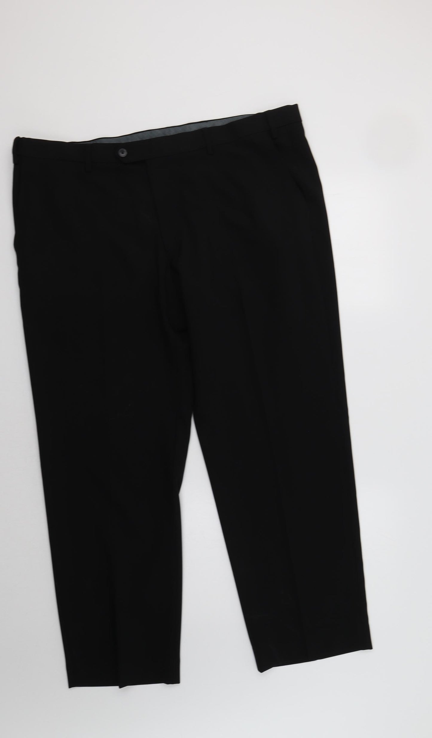 M&S Mens Black   Dress Pants Trousers Size 42 L29 in