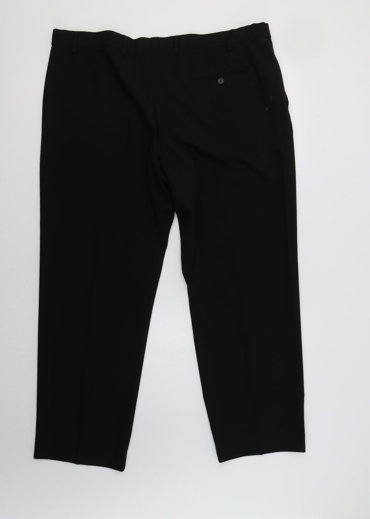 M&S Mens Black   Dress Pants Trousers Size 42 L29 in