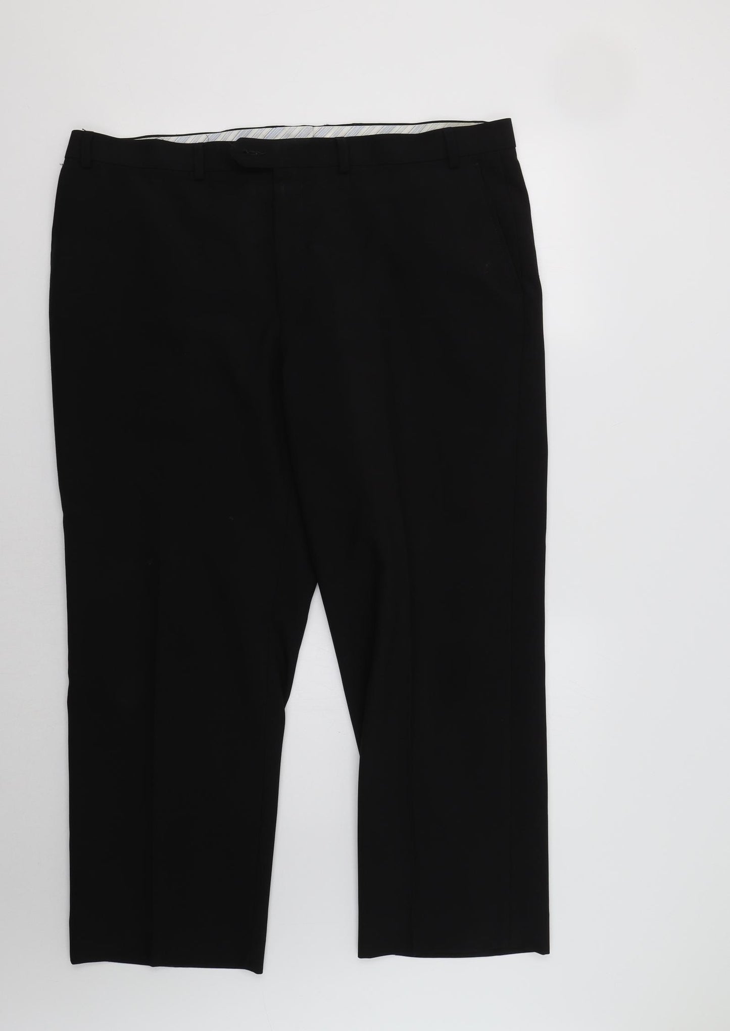 M&S Mens Black   Dress Pants Trousers Size 42 L29 in