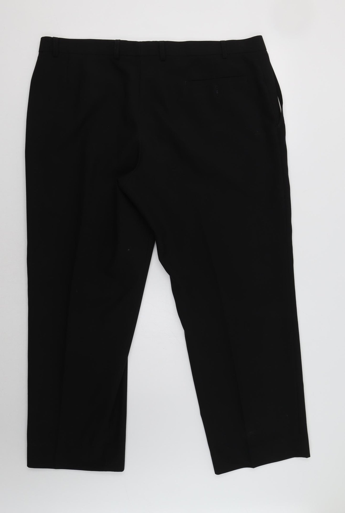 M&S Mens Black   Dress Pants Trousers Size 42 L29 in