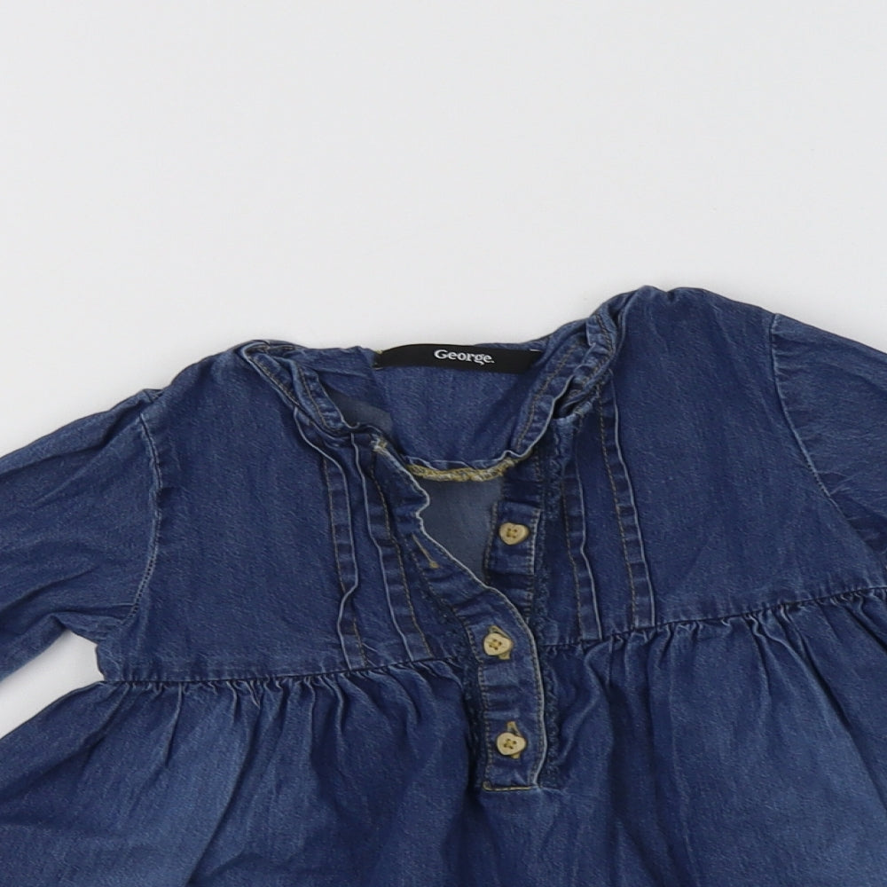 George Baby Blue   Fit & Flare  Size 12-18 Months