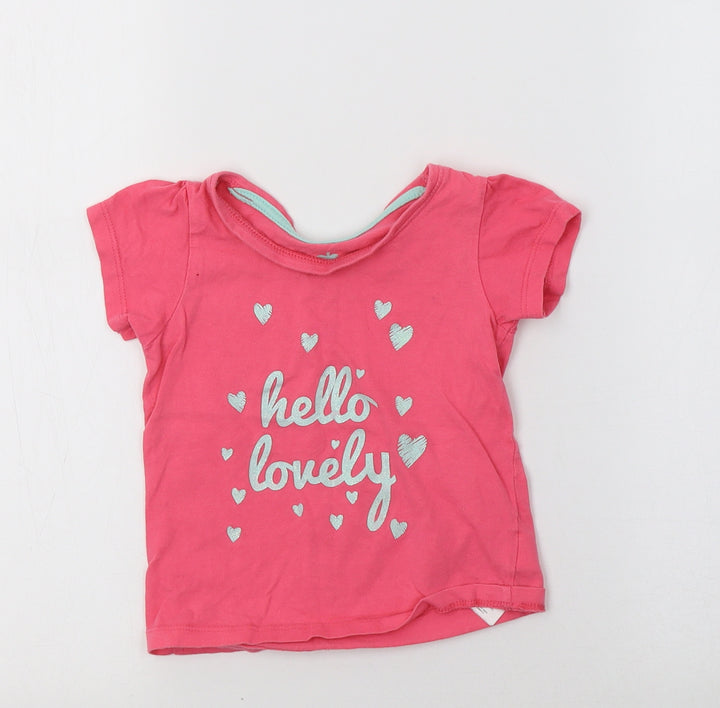 Primark Baby Pink   Basic T-Shirt Size 18-24 Months