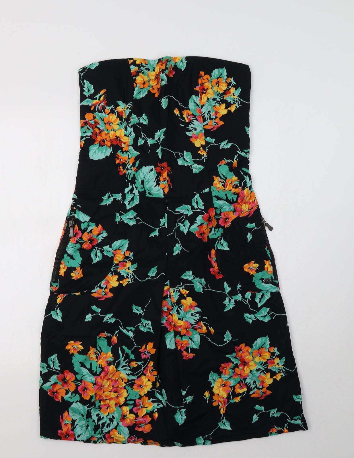 Ted Baker Womens Black Floral  Bodycon  Size 12
