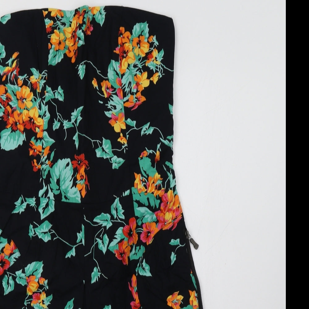 Ted Baker Womens Black Floral  Bodycon  Size 12
