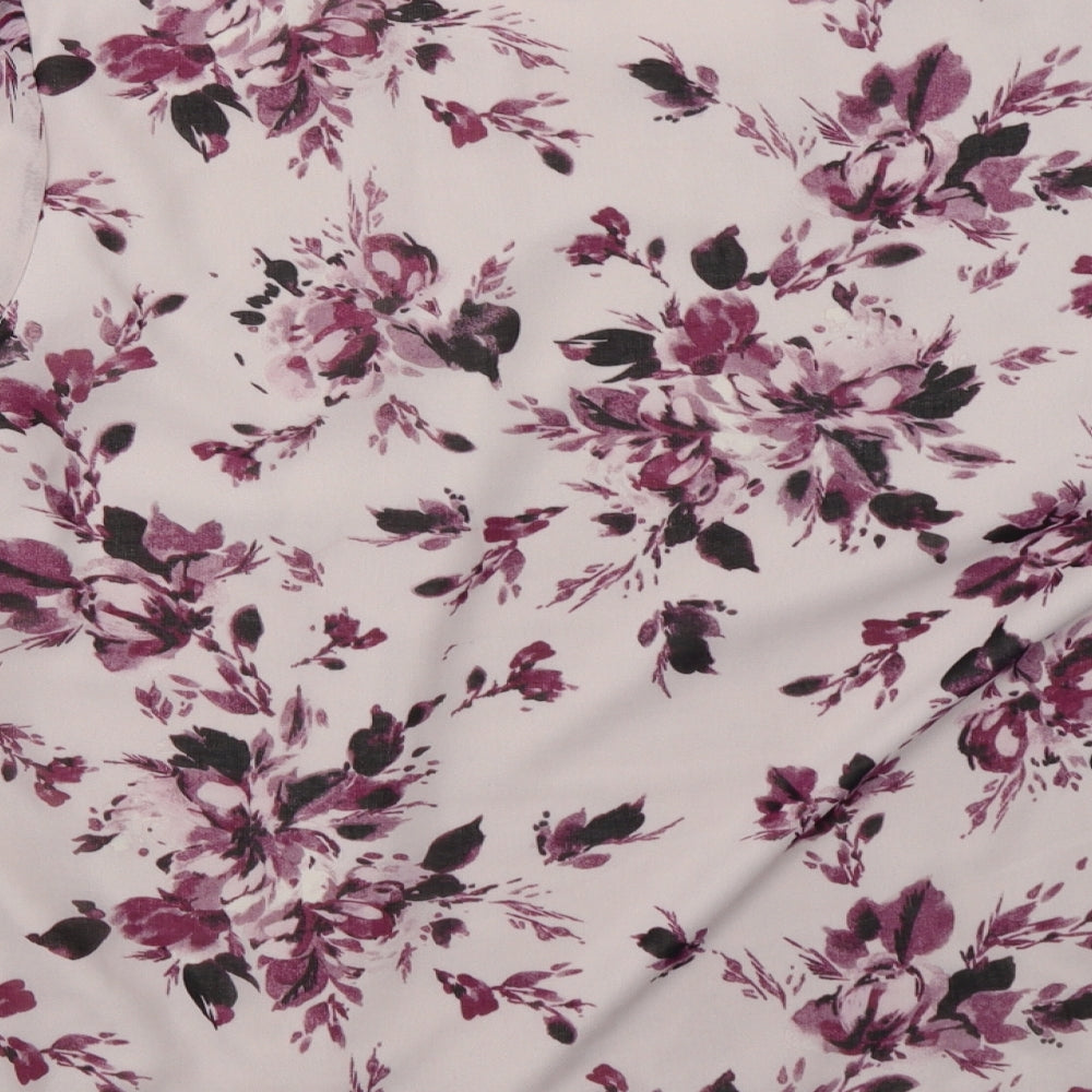 Bonmarché Womens Pink Floral  Tunic Blouse Size 20