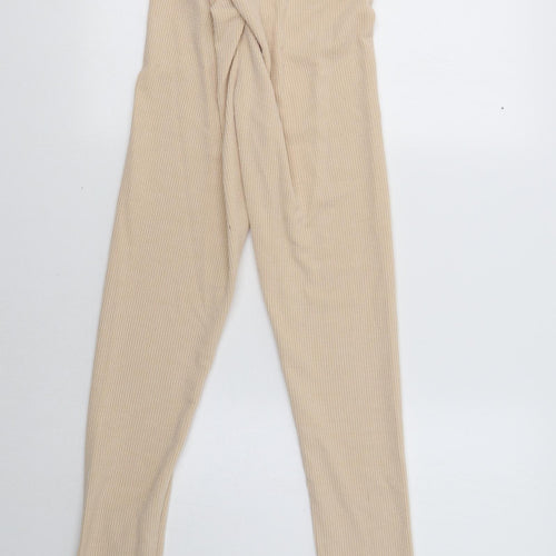 PRETTYLITTLETHING Womens Beige    Lounge Pants Size 10