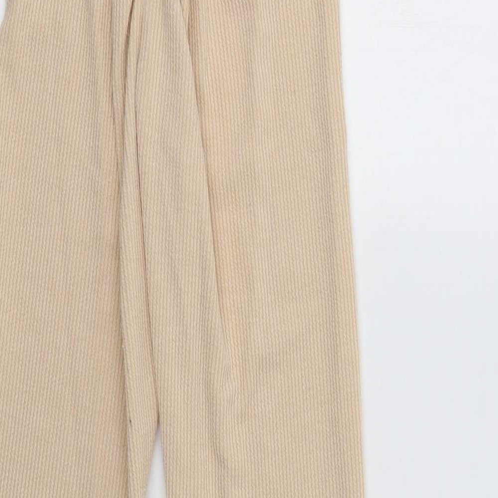 PRETTYLITTLETHING Womens Beige    Lounge Pants Size 10