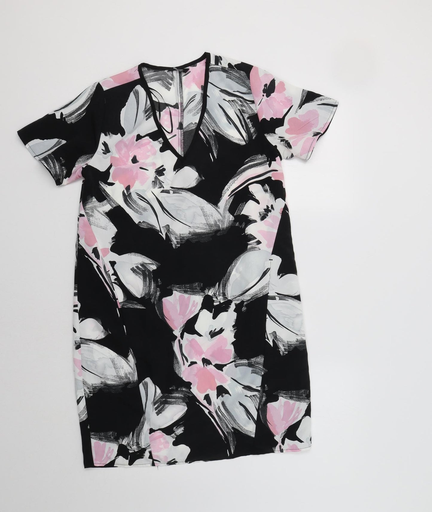 F&F Womens Black Floral  Sheath  Size 8