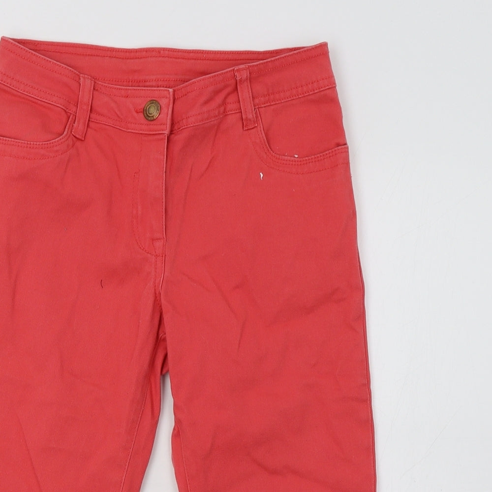 BHS Womens Red   Cropped Trousers Size 8 L20 in