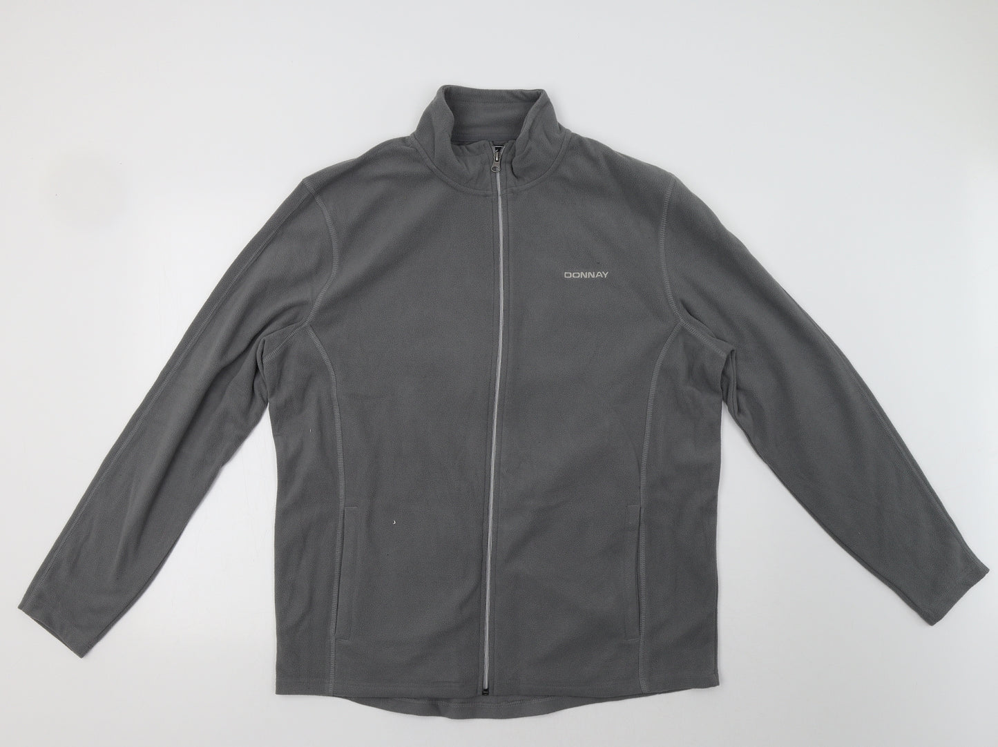 Donnay Mens Grey   Full Zip Sweatshirt Size XL