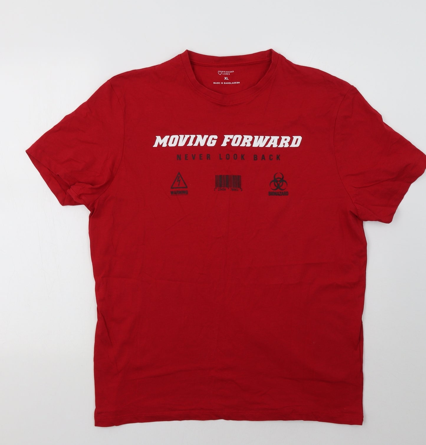 Primark Mens Red    T-Shirt Size XL