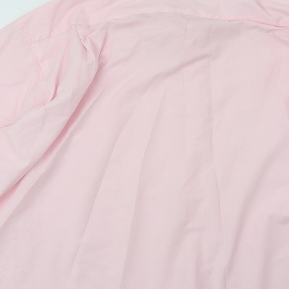 George Mens Pink    Dress Shirt Size 18