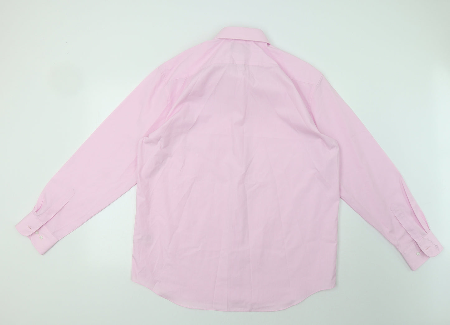 M&S Mens Pink    Dress Shirt Size 17