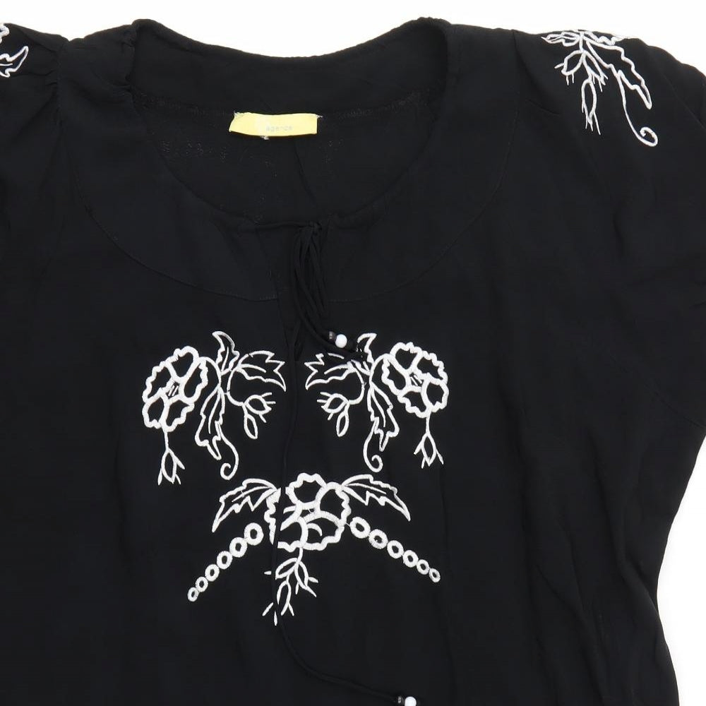 Agenda Womens Black   T-Shirt Dress  Size 26