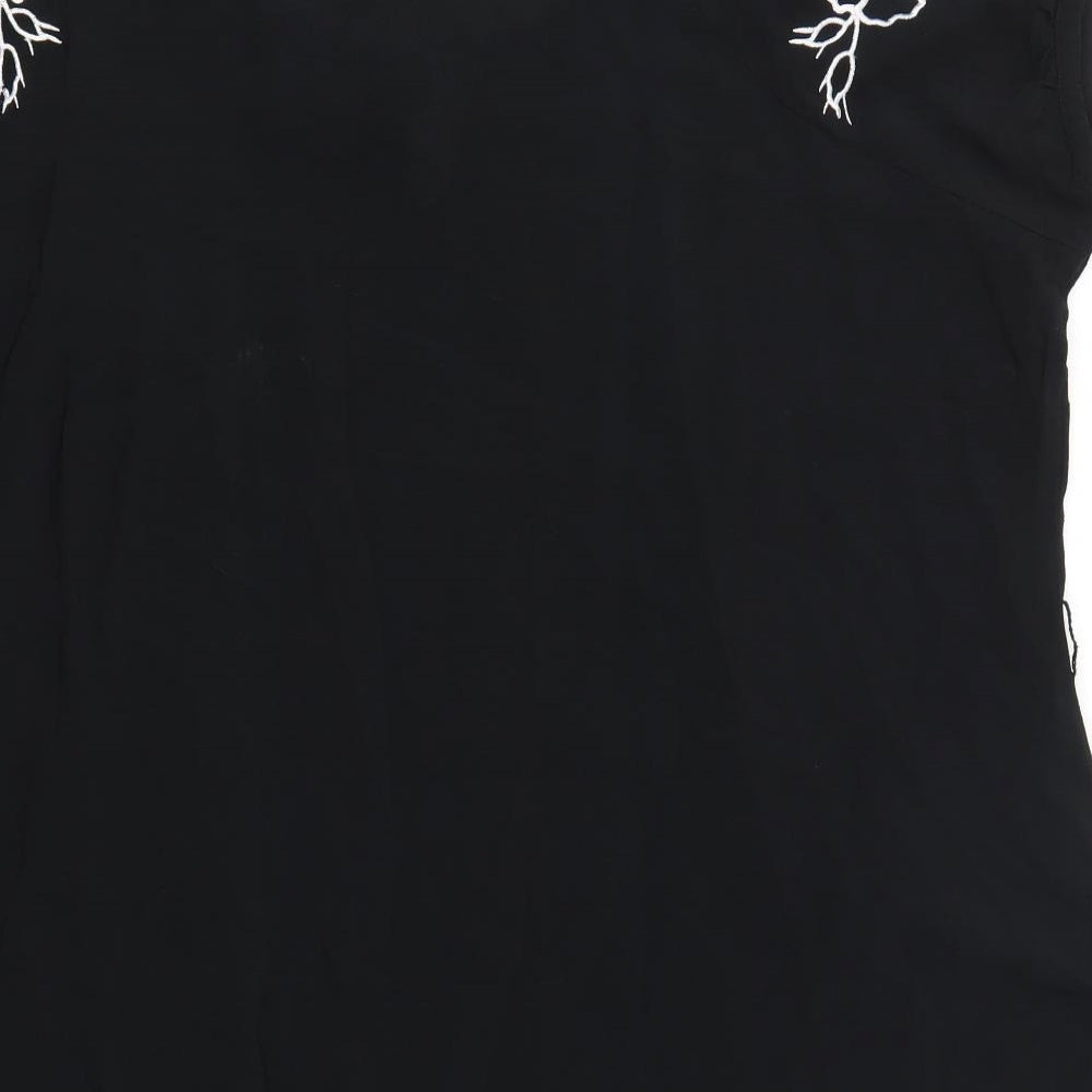 Agenda Womens Black   T-Shirt Dress  Size 26